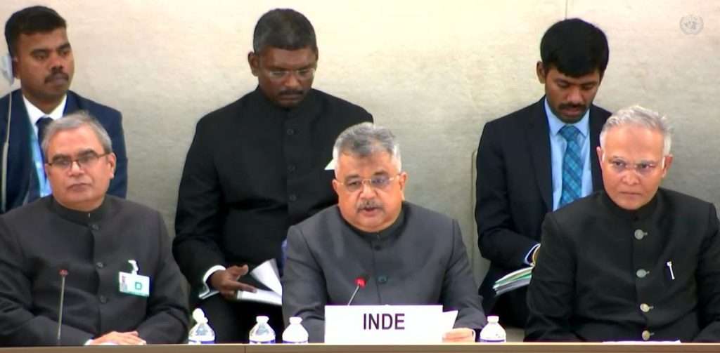 Read more about the article <p class='singletitle' >CAA takes into account the historical context and the current ground realities: Solicitor General Tushar Mehta at UNHRC </p> <h4 class='subpost_title'>  Solicitor General was defending India's position during the universal periodic review of India’s human rights record at UNHRC, where some member states raised the issue of alleged human rights violations in India. </h4>