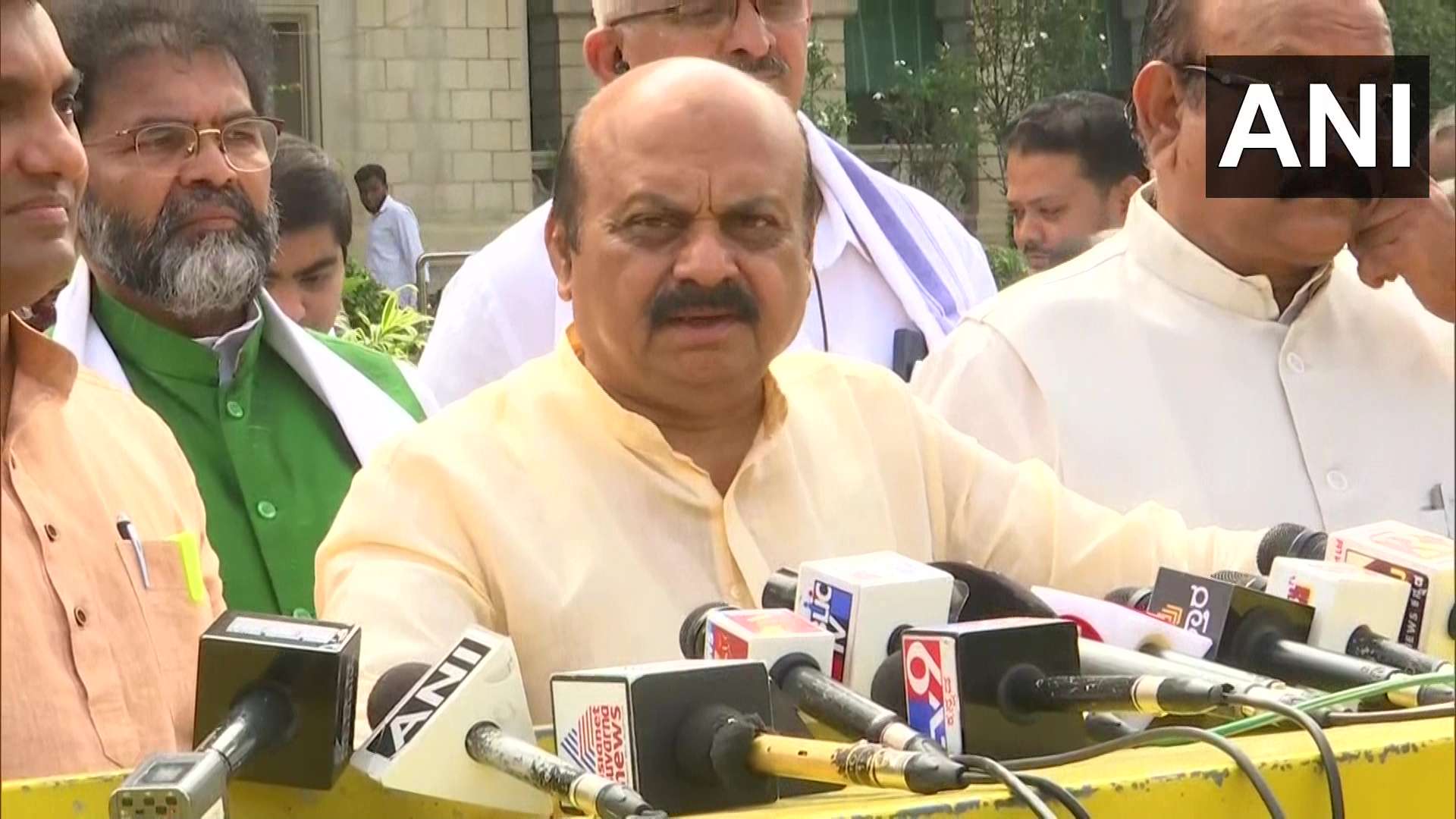 File Photo of Karnataka CM Basavaraj Bommai attending a press conference in Bengaluru. (Photo | ANI)