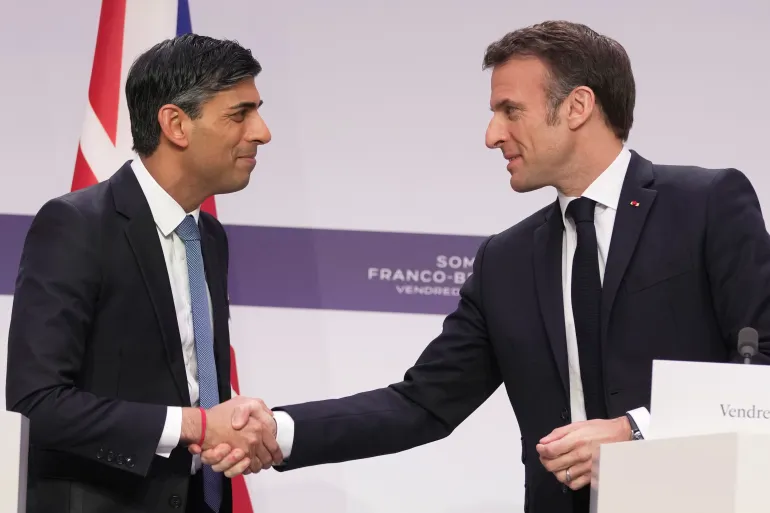 Read more about the article France President Macron, UK PM Rishi Sunak agree on new deal on illegal migration