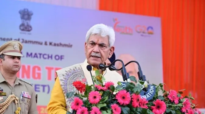 Read more about the article J&K youth have embarked on new journey of peace and prosperity LG Manoj Sinha