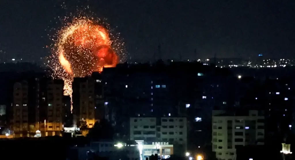 Read more about the article Israel hits Hamas terrorist camps in Gaza after dozens of rockets fired into Israel