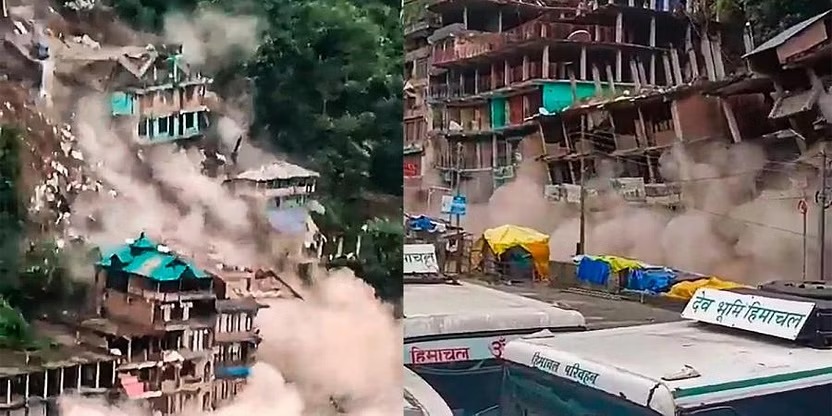 Read more about the article Eight buildings collapse in Himachal’s Kullu due to rain-triggered landslide