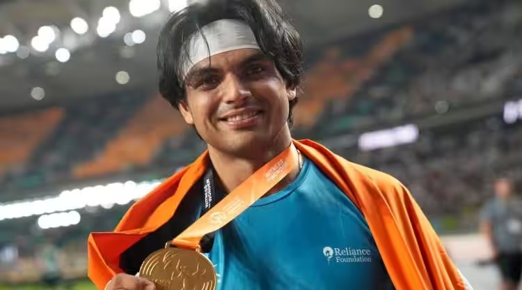 Read more about the article Olympic gold medalist Neeraj Chopra becomes first Indian to win gold medal in World Athletics Championships