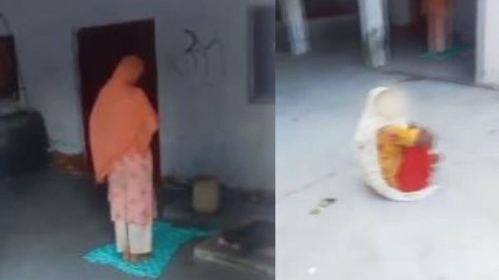 Read more about the article UP: Muslim women desecrate Hindu temple by doing Namaz after a Maulavi promises them fortune