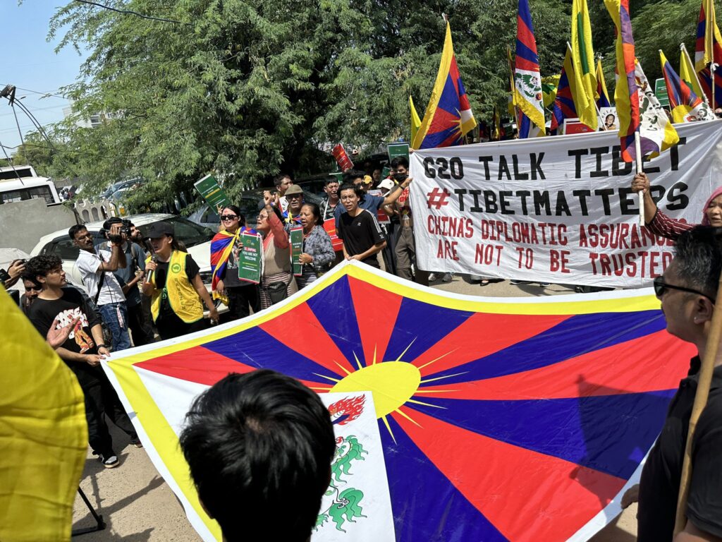 Read more about the article Tibetan community holds protests in Delhi against China over their illegal occupation of Tibet, demands G20 to ‘talk Tibet’