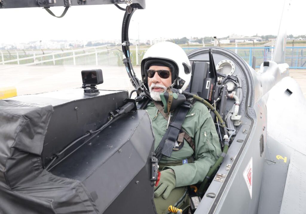 Read more about the article PM Modi undertakes sortie on Tejas aircraft, says experience was incredibly enriching