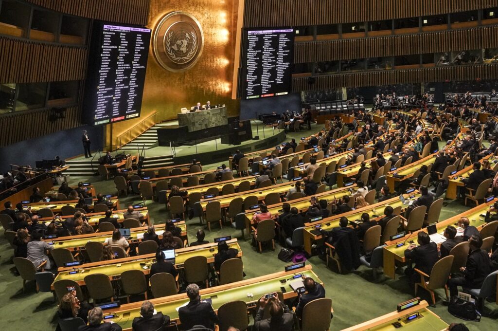 Read more about the article India votes in favour of UNGA resolution supporting Palestine’s bid to become full UN member