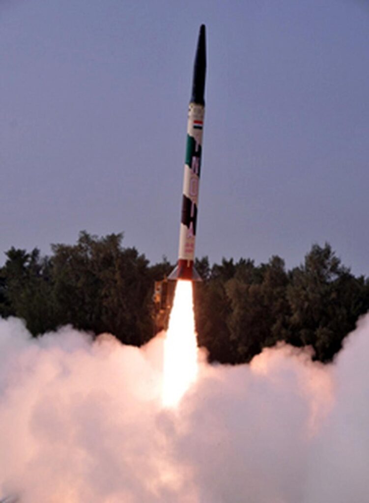 Read more about the article India successfully conducts training launch of short-range ballistic missile Agni-1