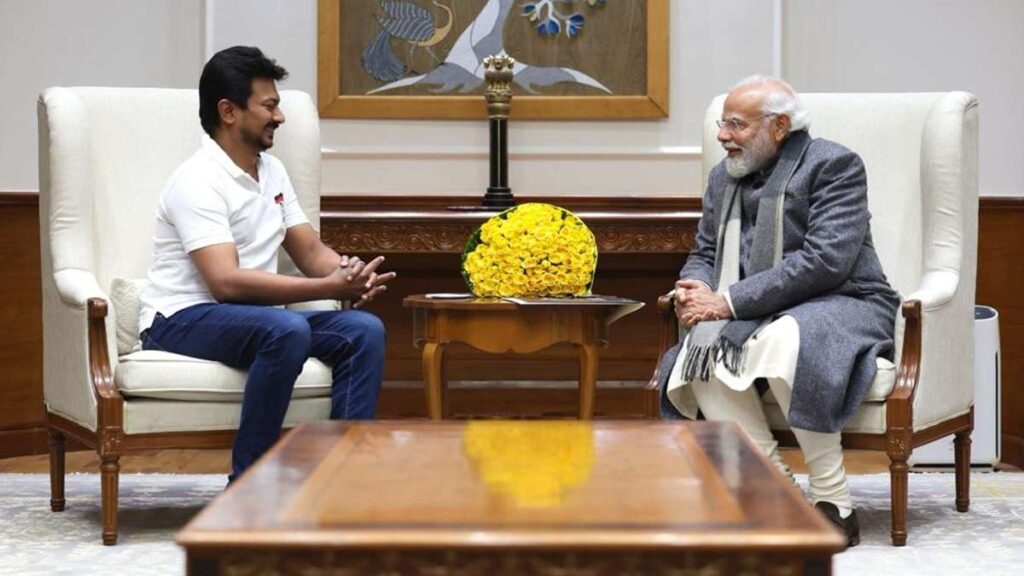 Read more about the article Tamil Nadu Minister Udhayanidhi Stalin meets PM Modi