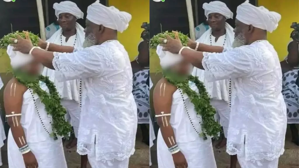 Read more about the article 63-year-old priest Nuumo Borketey Laweh Tsuru XXXIII marries 12-year-old girl in Ghana; Aaj Tak calls him ‘Pujari’ in post on X