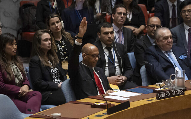 Read more about the article US vetoes Security Council resolution recognizing Palestinians as full UN member state