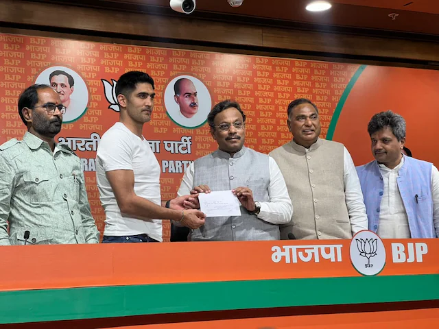 Read more about the article Boxer Vijender Singh ditches Congress, joins BJP